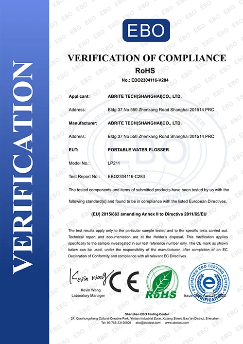 Certificado RoHS