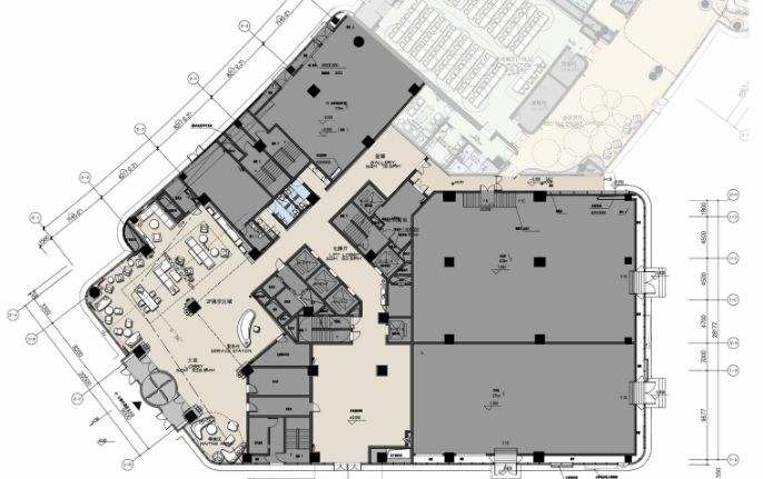 CAD commercial kitchen layout drawing produced by ACOOKER