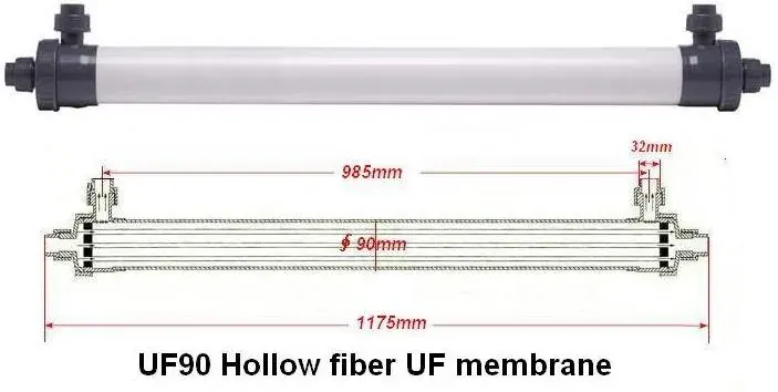 UF90 Hollow Fiber UF Membrane Module