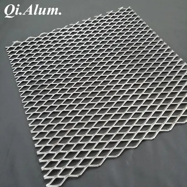 2mm thickness Aluminum Plain Weave Style Expanded Metal Mesh