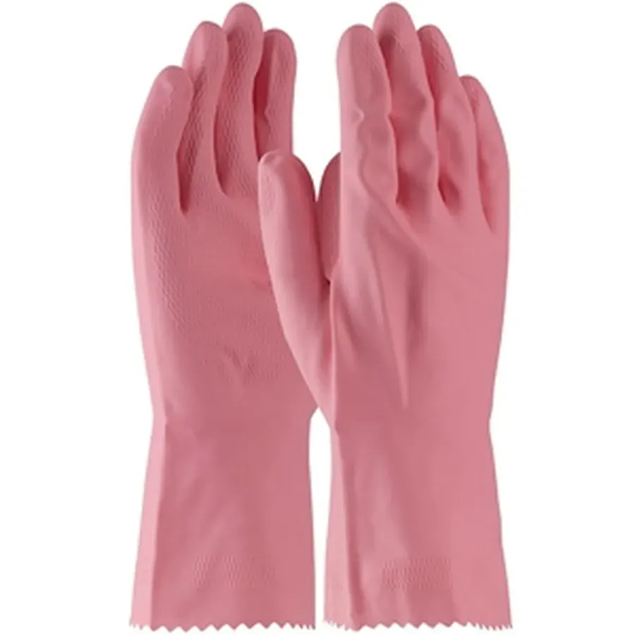 Guantes de látex flocados