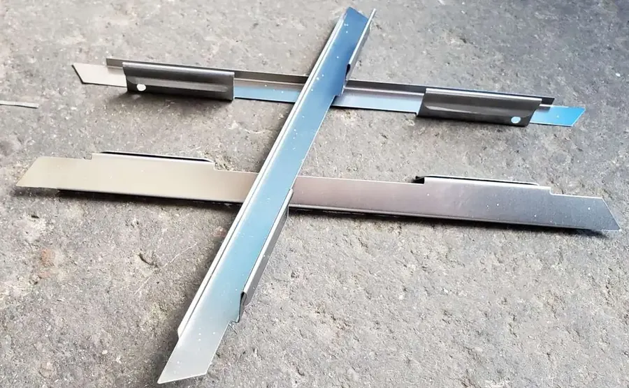 Sheet metal strip bending forming boring stamping die