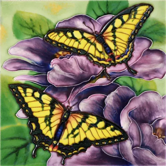 Hand Painted Glazed Ceramic Tiles