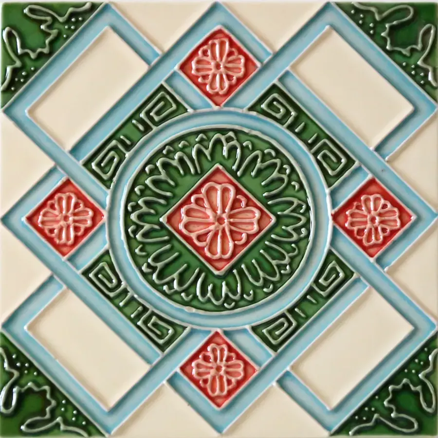 Custom Hand Painted Ceramic Tiles for Interiors