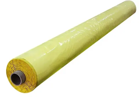 Yellow TS-WRAP round module cotton wrap film roll