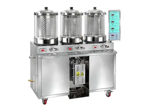 Huayan HCK2000 normal pressure TCM herb decoction and packing machine featuring three 20000 ml glass pots and integrated