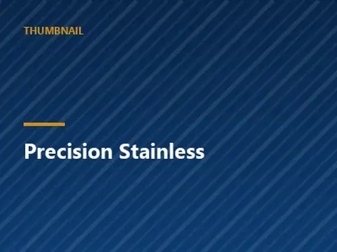 Coil of bright annealed precision stainless steel strip