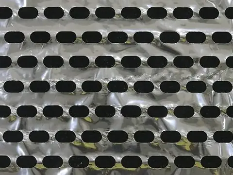 Macro view of Jiamei perforated ventilated stretch film