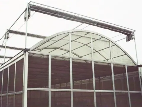 Kunda agricultural greenhouse structure on a growing site
