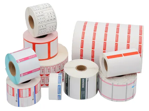 Custom Printed 58x40 mm Self Adhesive Direct Thermal Scale Labels