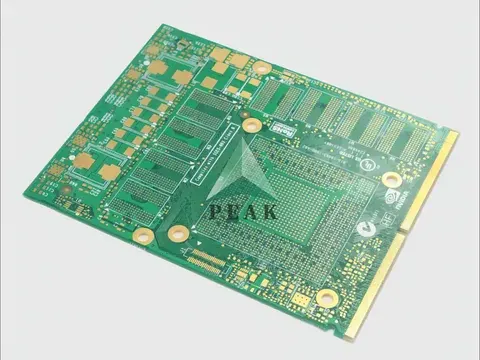 10 Layers Buried Resistance ENIG+Hard Gold (Gold Finger) POFV Multilayer PCB