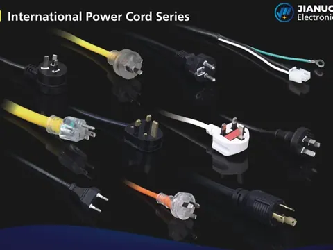 International power cord series moulded plug samples from Ningbo Jianuo