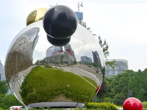 Stainless Steel Sphere Sculpture