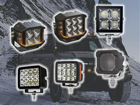 Range of Sunlitec square and rectangular LED work lights