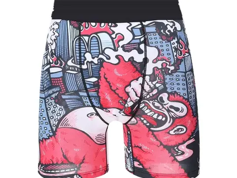 Custom Sublimation Printed Boxer Briefs With Jacquard Waistband