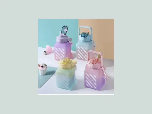 Custom Botol Minum Anak 1500ml Gym Frosted Water Bottle Plastic Gallon Motivational Water — Hangzhou Ami Houseware