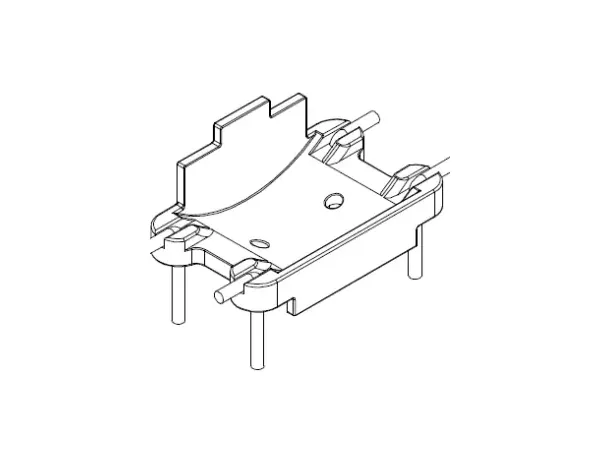 25.4×15.24mm base for Totoidal core — CB Magnetics