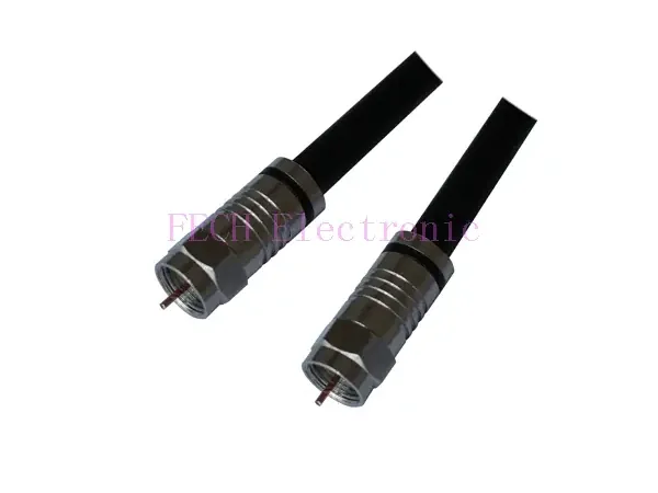 High Quality F Connector Plug to Plug RG6 Quad-Shield Coaxial Cable — FECH Electronic