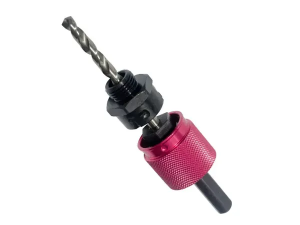Rotate lock quick change hole saw arbor — Evergreen Tools