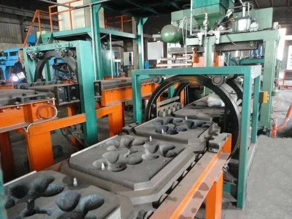 Sand coated iron mould production line — Wuhan Jian Heng Industrial / JH Industrial