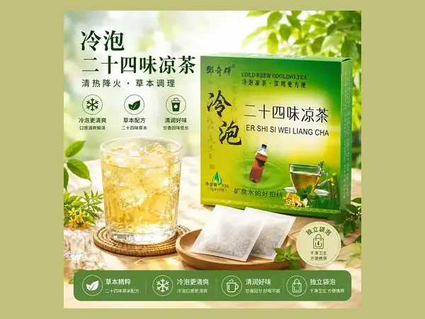 Deng Qihui herbal teabag retail boxes
