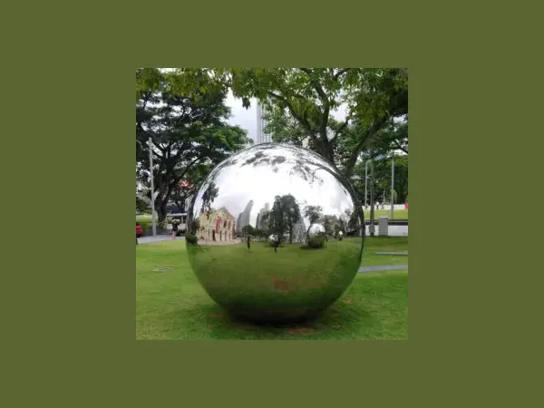 Large Stainless Steel Sculpture Ball — Sculptureart
