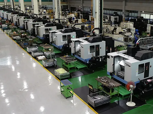 CNC machining shop at SEIMT Hydraulics turning and milling hydraulic pump parts