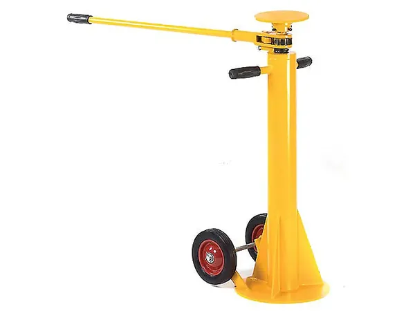 Wheeled trailer stabilising jack — S&L Dock Equipment Co., Ltd