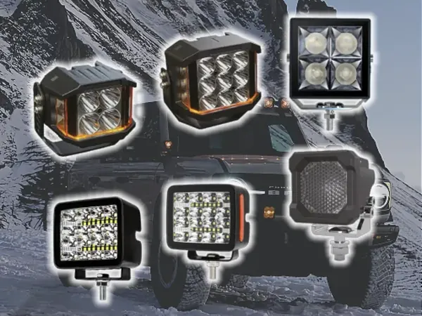 Range of Sunlitec square and rectangular LED work lights