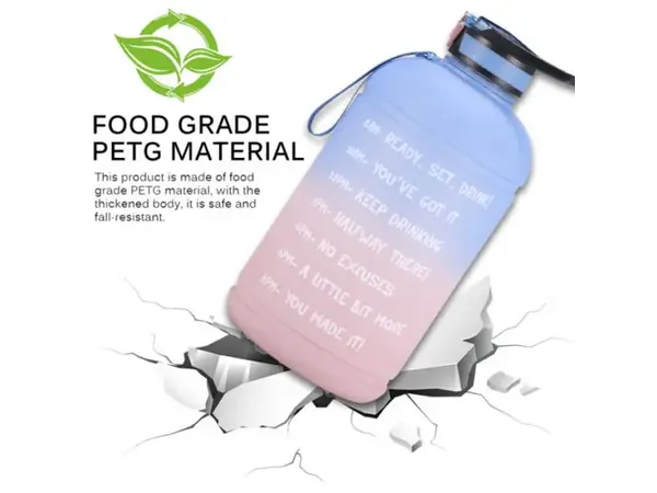 1 Gallon 3.78L Portable Sports Bucket Large Sport Water Bottle — Ubechoi