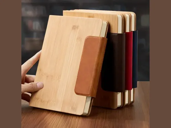 Bamboo Cover Notebook Custom — Winnor