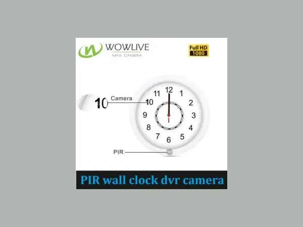 1080P 4200mah Battery Operated Wall Clock Hidden DVR Spy Camera DVR-1080PWC — Shenzhen Wowlive Intelligent Technology Co., Ltd.