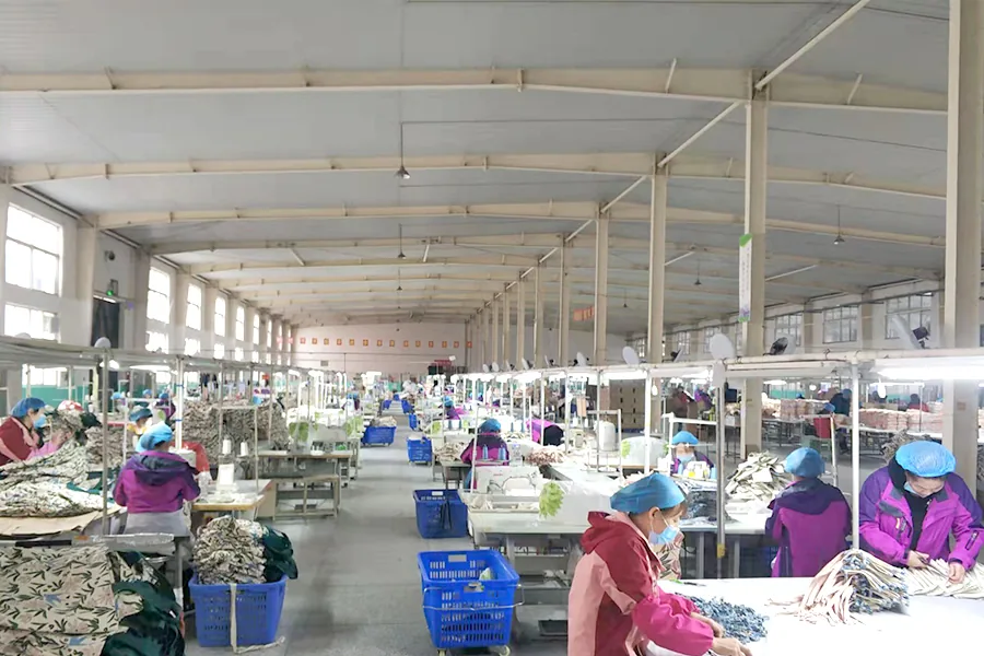 Inspection and packing area