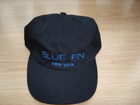 Navy Six Panel Cap With Two Colour Embroidery