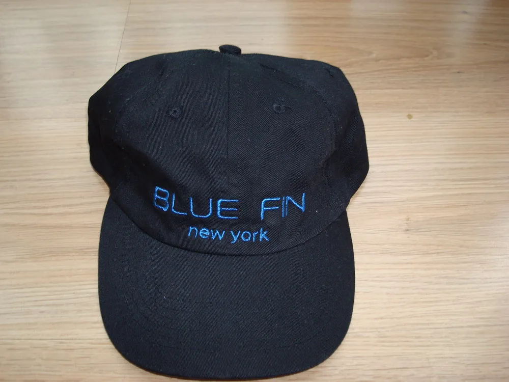 Navy Six Panel Cap With Two Colour Embroidery