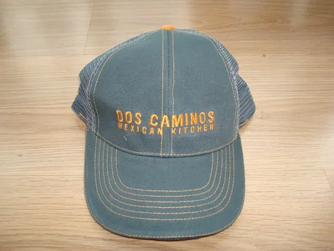 Denim Blue Trucker Cap With Mesh Back