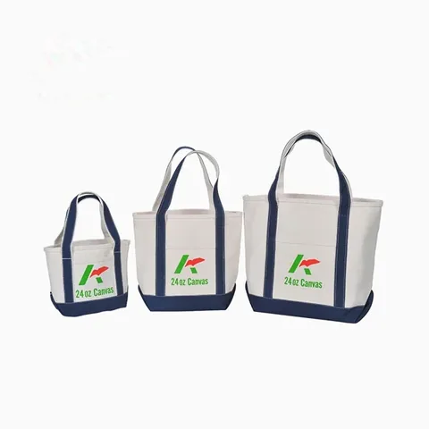 24 oz Canvas Boat Tote Size Set