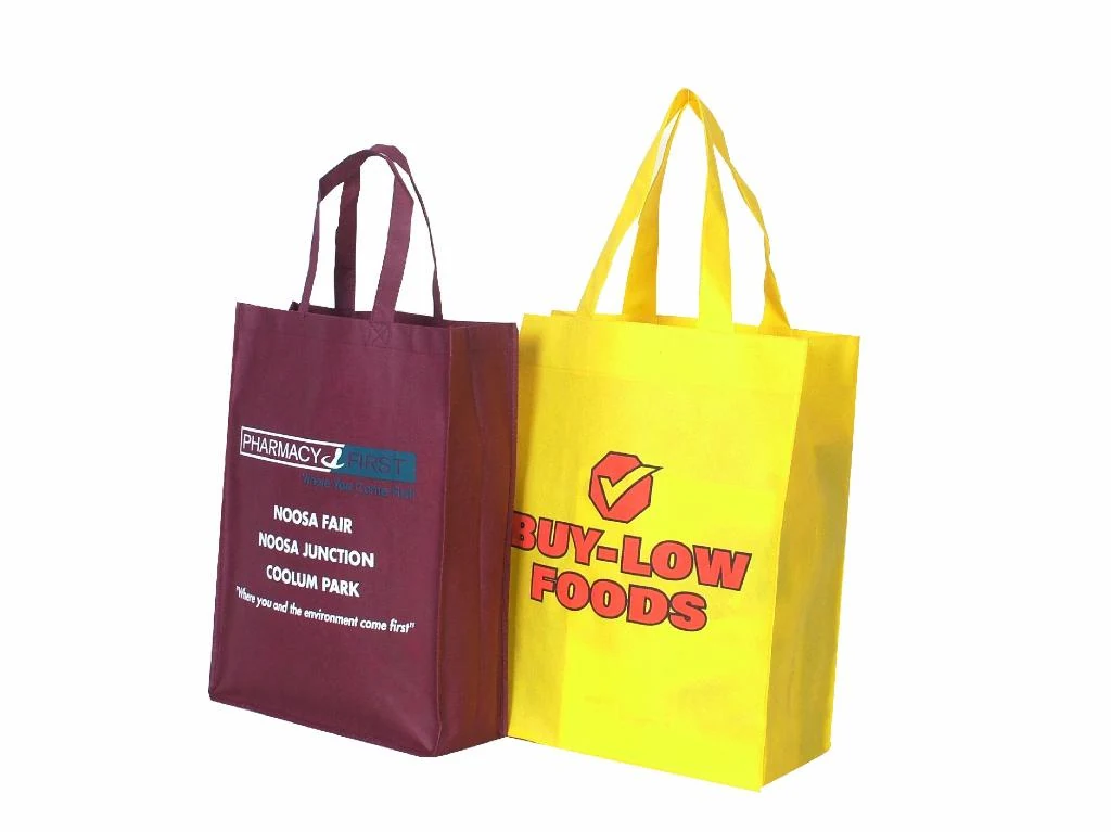 Laminated non-woven shopping bag with full-colour print
