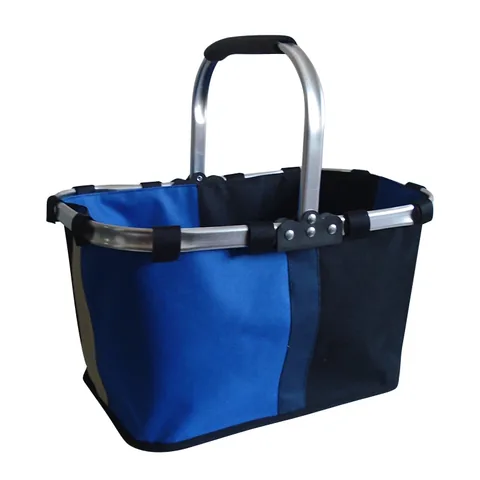 Two Tone Market Basket In Blue And Navy