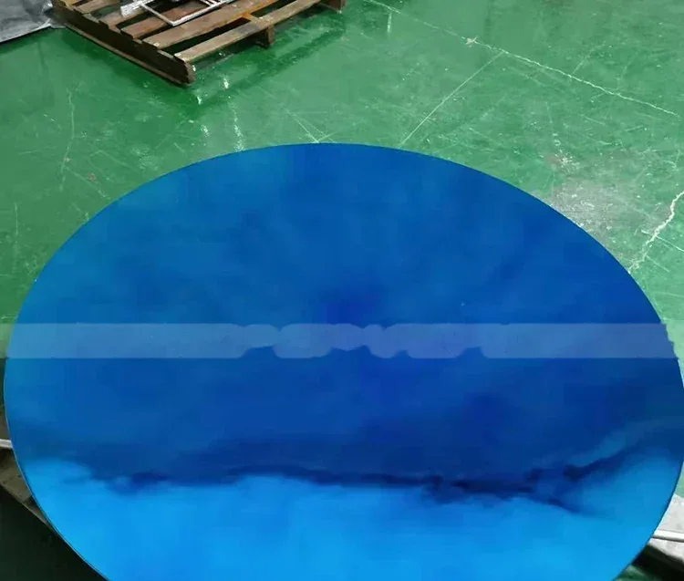Modern Concave Mirror Stainless Steel Sculpture Kpoor Classic Blue Concave Mirror Sculpture manufactured in stainless st