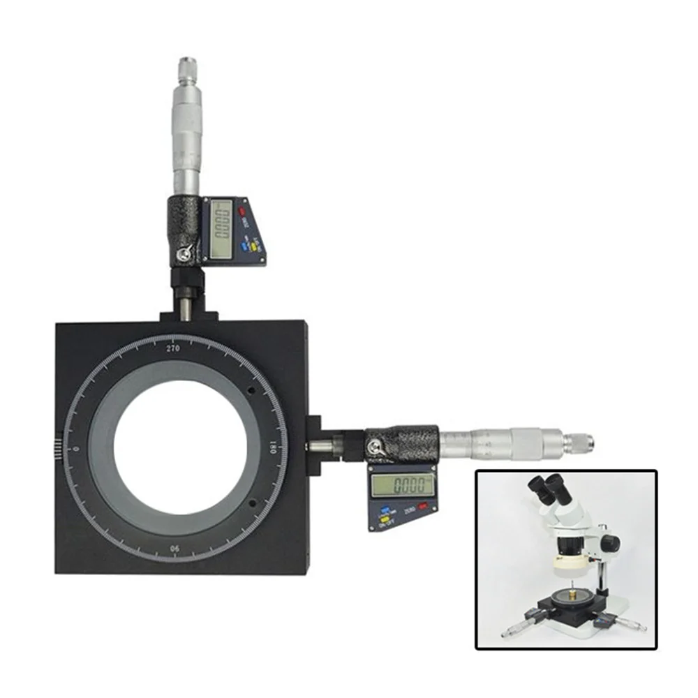 Medição digital XY Microscope Mobile Stage