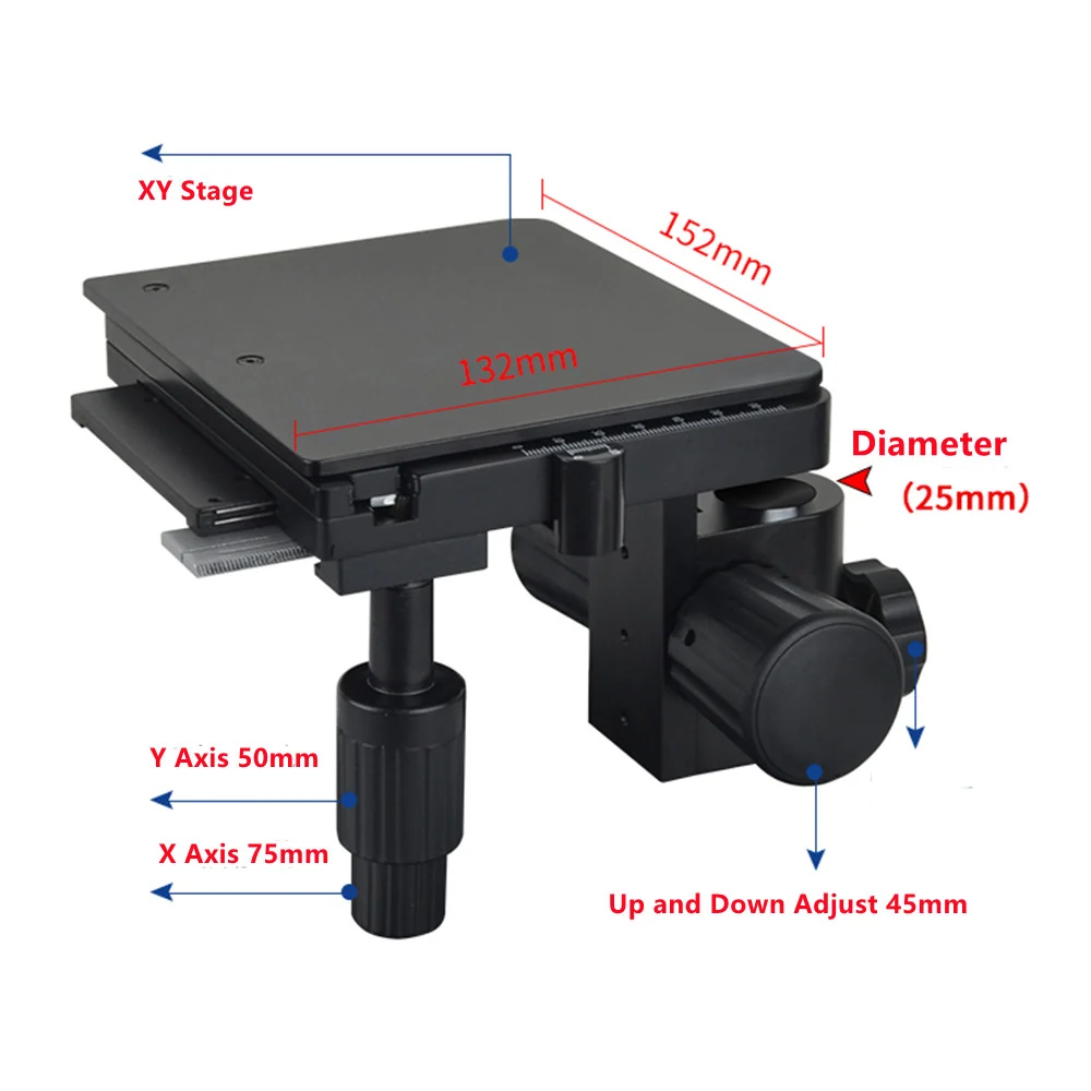 25mm XY Microscope Stage with Bracket