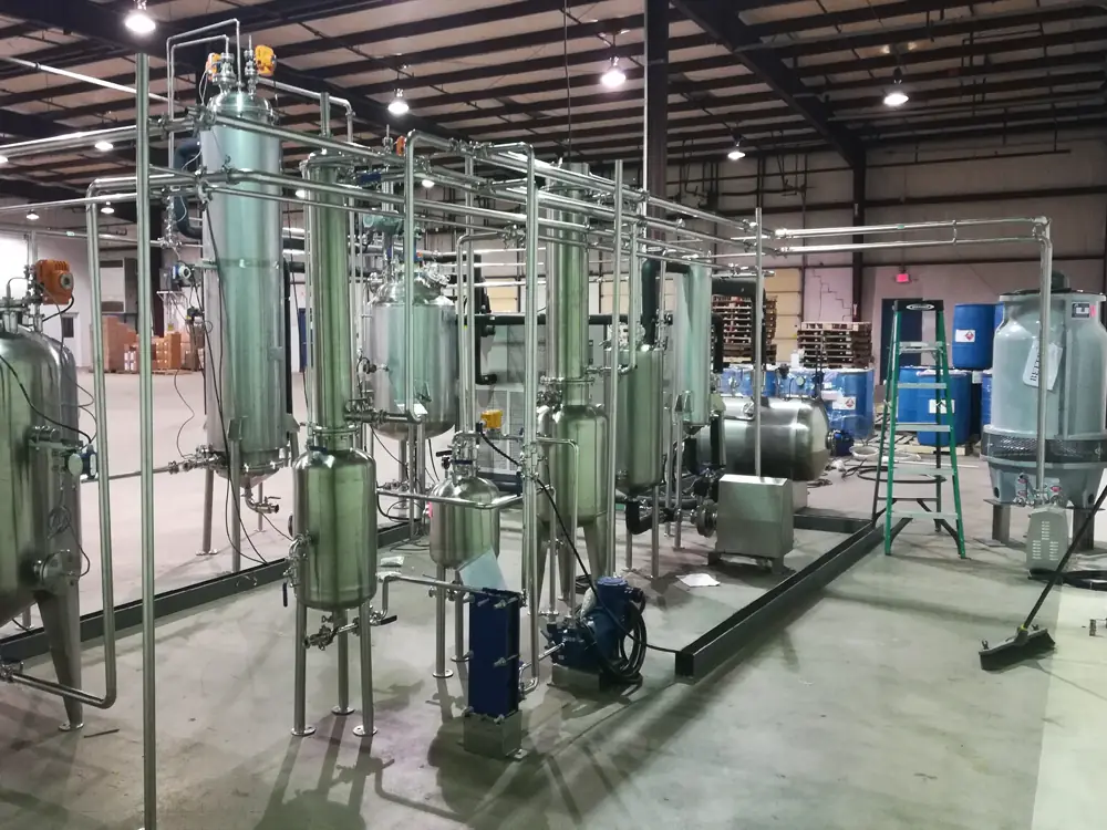 Complete winterization system with chilled vessels and filtration