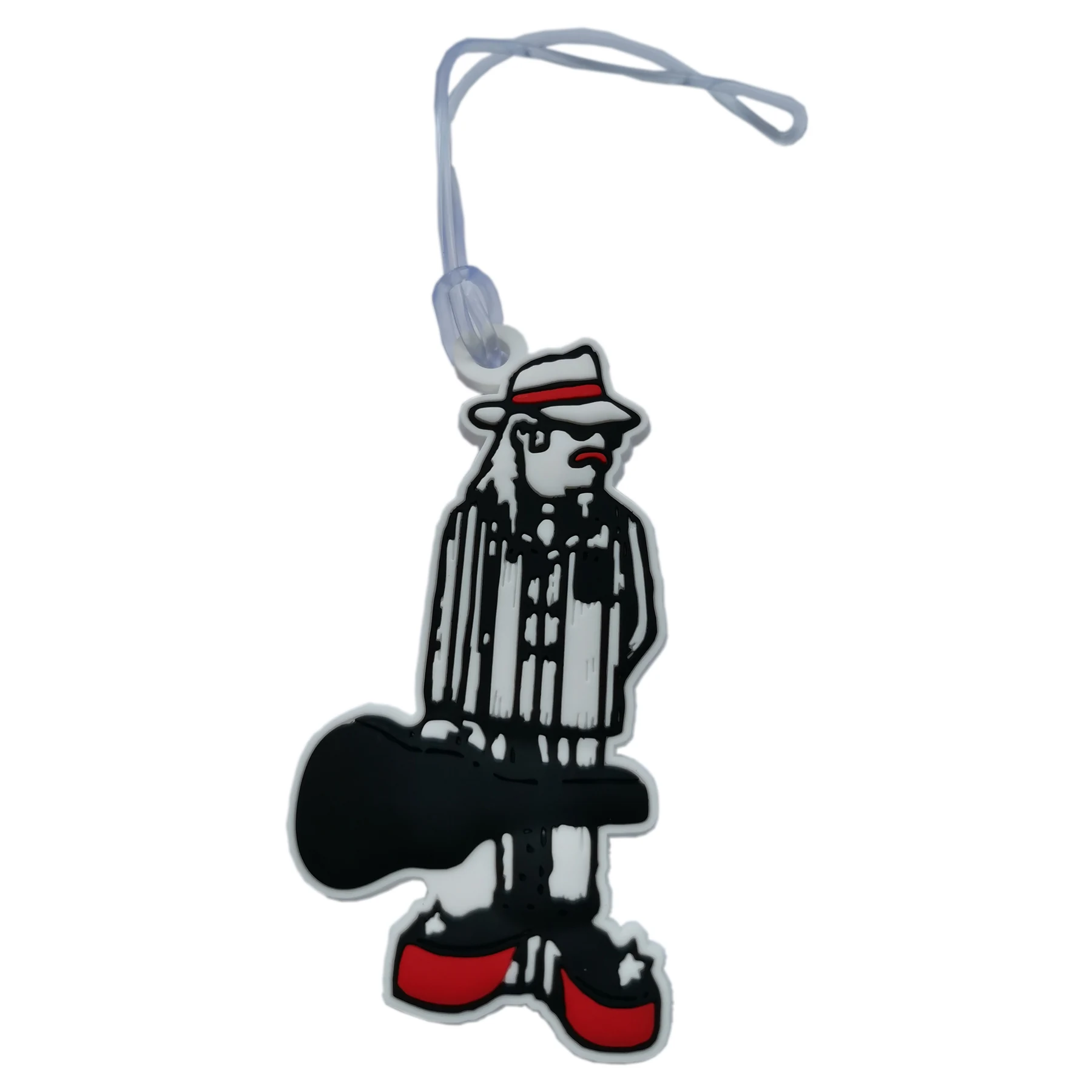 3D moulded soft PVC figure luggage tag