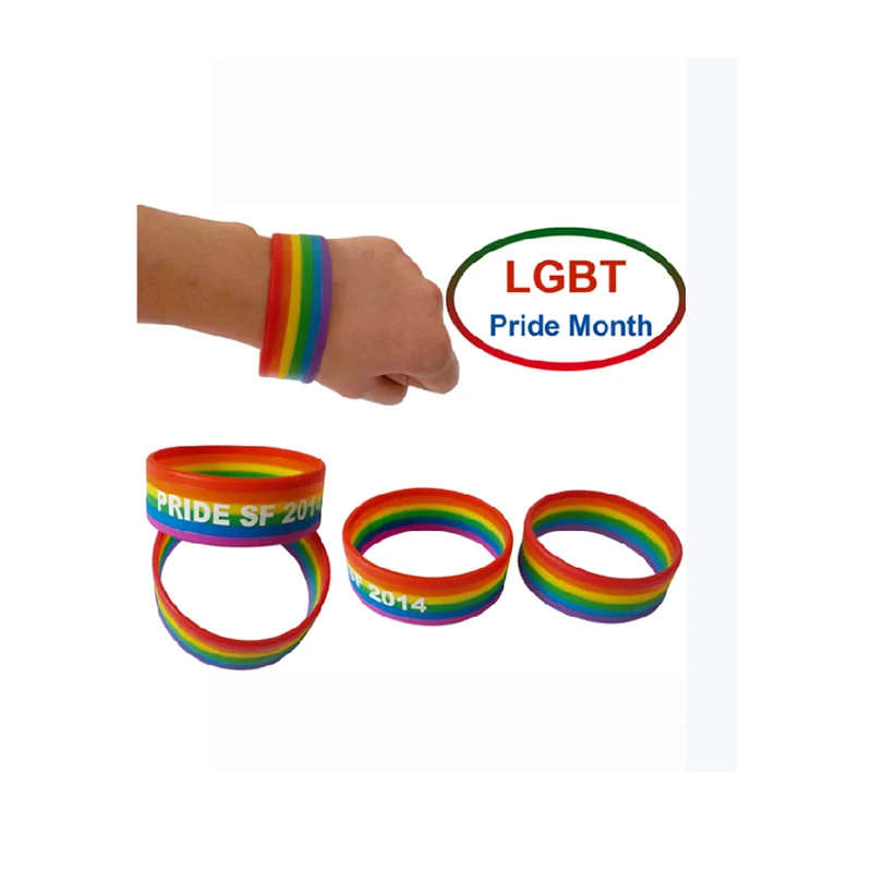 Moulded soft PVC wristbands in assorted colours