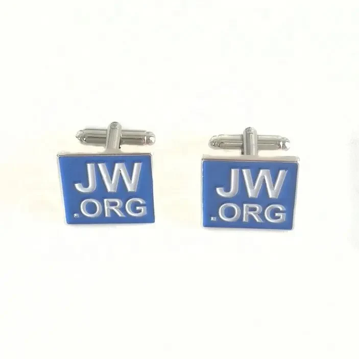 Soft enamel metal cufflinks at 20 mm