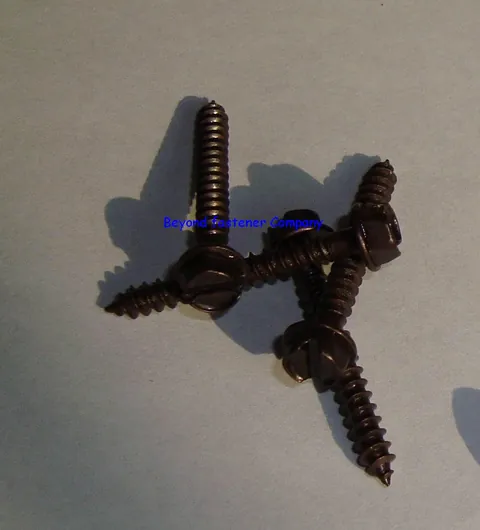 1.3 hex head slotted
