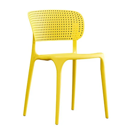 BW5083 modern plastic dining chair for compact table layouts
