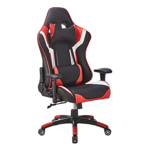 BW6008 leather racing chair with contrast stitching