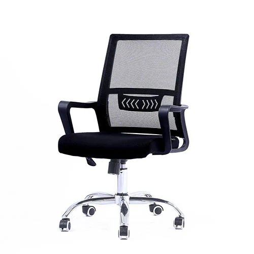 BW3063 mid back mesh chair specified for hard-floor offices